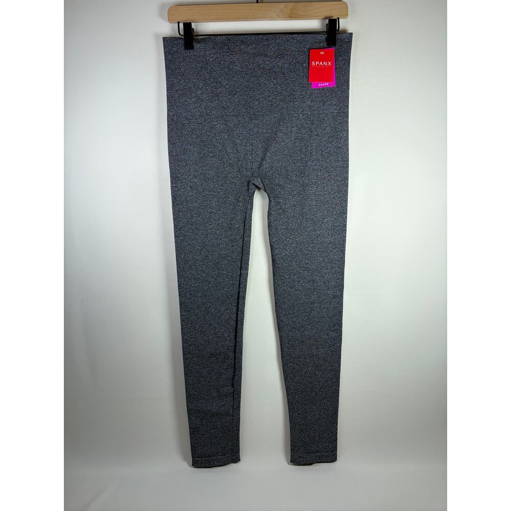 Spanx Look at Me Now Leggings Seamless Charcoal Heather Gray Size XL NEW
